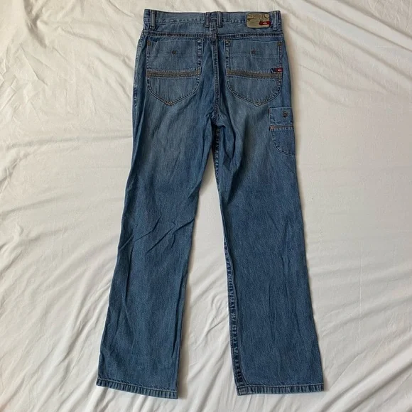 VTG 00s Quiksilver Men's Blue Jeans, QuikJean, 29x29, Relaxed Straight Leg - Picture 4 of 9